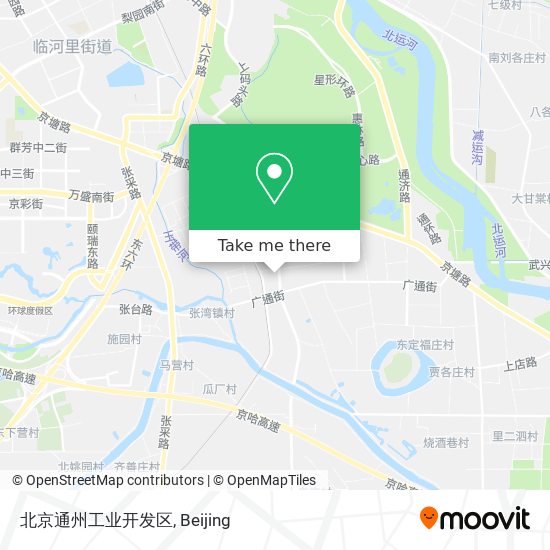 北京通州工业开发区 map