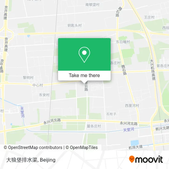 大狼垡排水渠 map