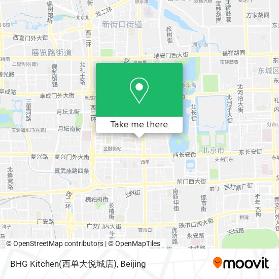 BHG Kitchen(西单大悦城店) map