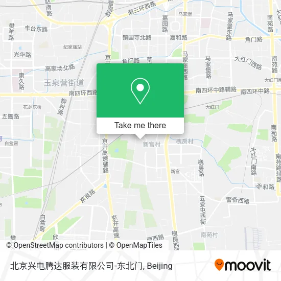 北京兴电腾达服装有限公司-东北门 map