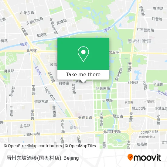 眉州东坡酒楼(国奥村店) map