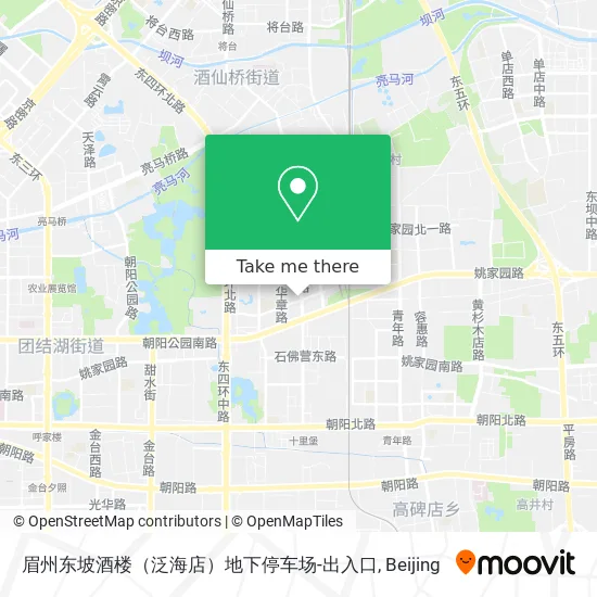 眉州东坡酒楼（泛海店）地下停车场-出入口 map