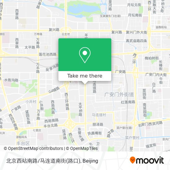 北京西站南路/马连道南街(路口) map