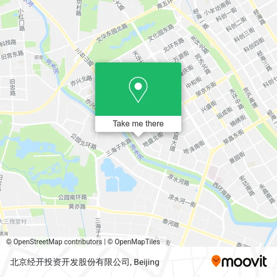 北京经开投资开发股份有限公司 map