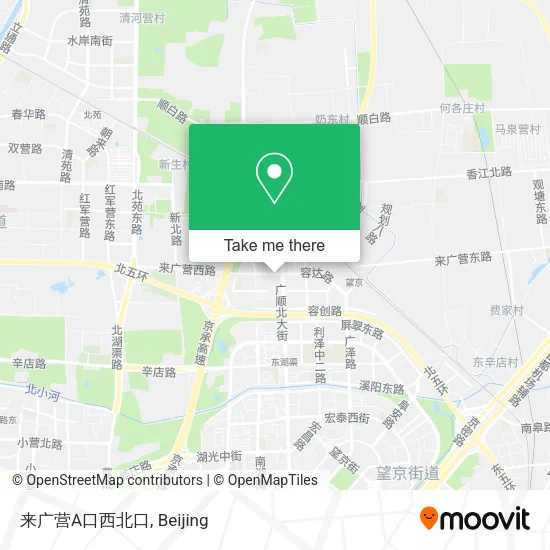 来广营A口西北口 map