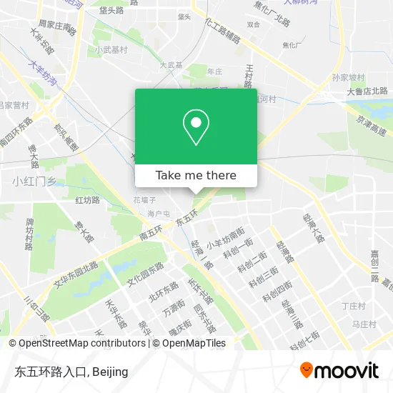 东五环路入口 map