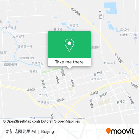 育新花园北里东门 map