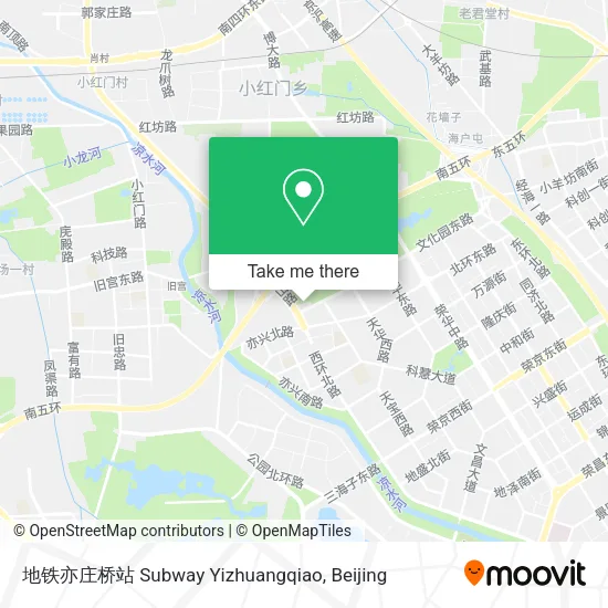 地铁亦庄桥站 Subway Yizhuangqiao map
