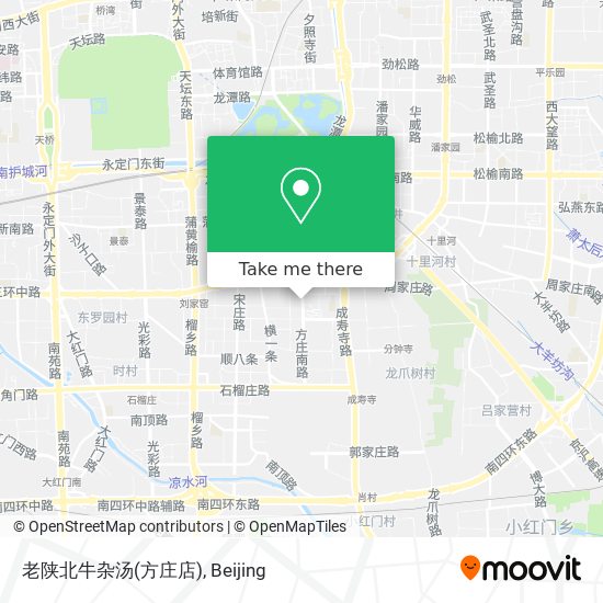 老陕北牛杂汤(方庄店) map
