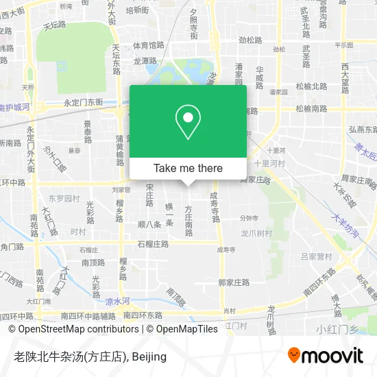 老陕北牛杂汤(方庄店) map