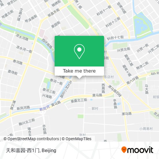 天和嘉园-西1门 map