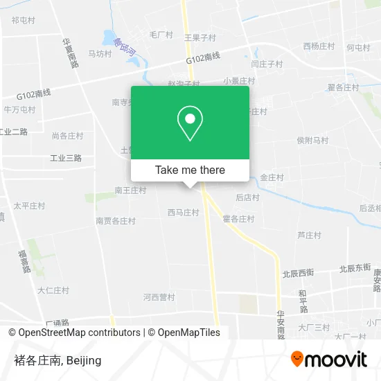褚各庄南 map