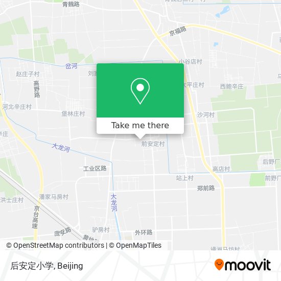 后安定小学 map