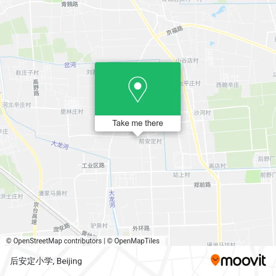 后安定小学 map