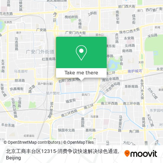 北京工商丰台区12315-消费争议快速解决绿色通道 map
