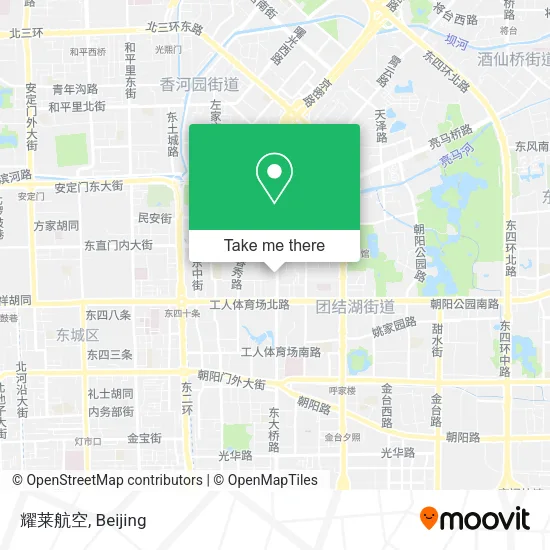 耀莱航空 map