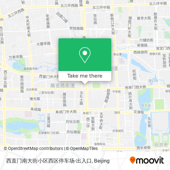西直门南大街小区西区停车场-出入口 map