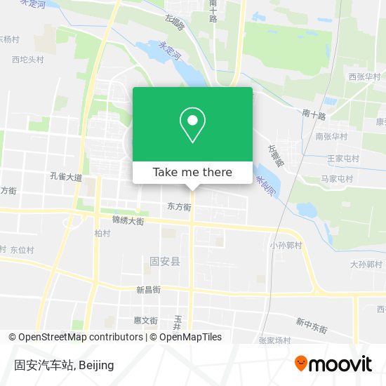 固安汽车站 map