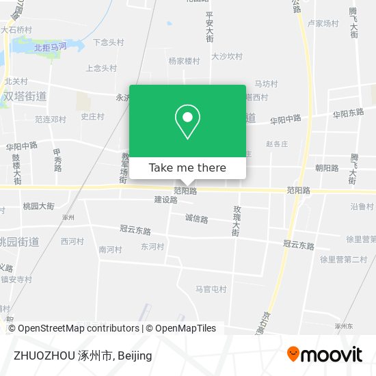 ZHUOZHOU 涿州市 map