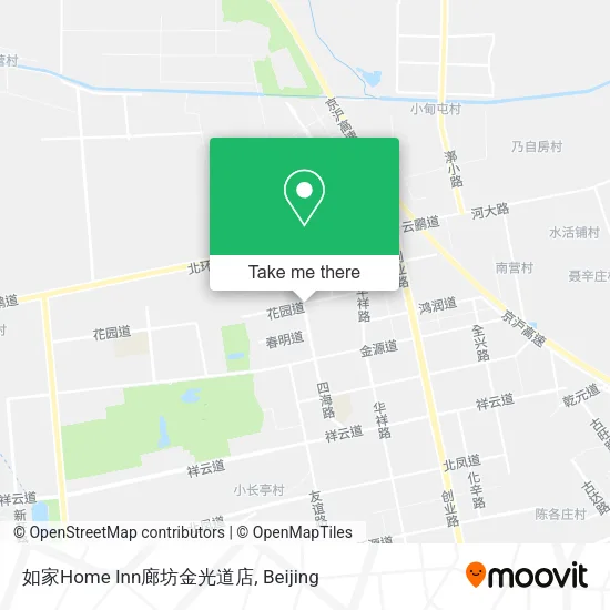 如家Home Inn廊坊金光道店 map