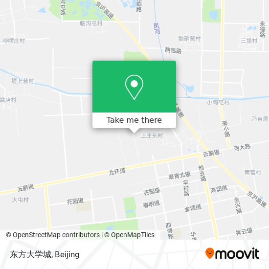东方大学城 map