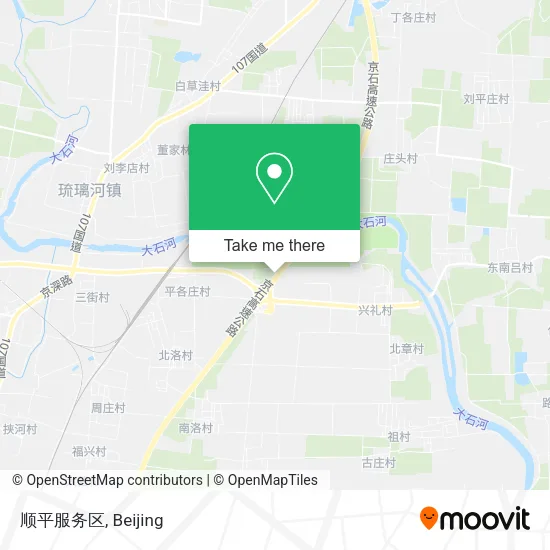 顺平服务区 map