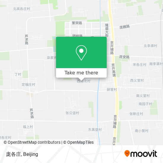 庞各庄 map