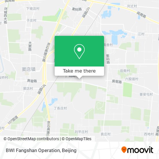 BWI Fangshan Operation map