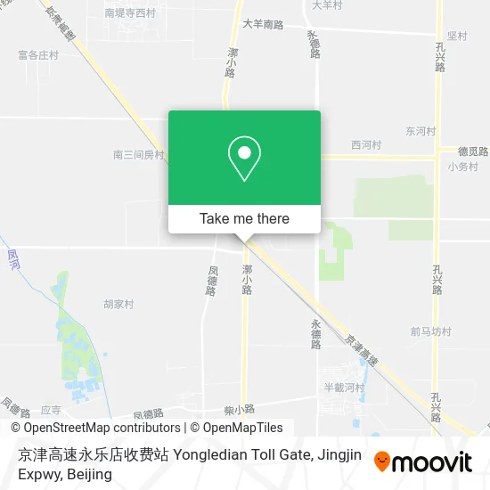 京津高速永乐店收费站 Yongledian Toll Gate, Jingjin Expwy map