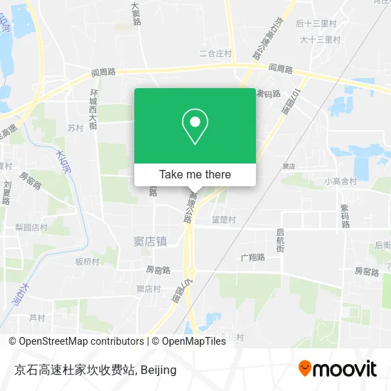 京石高速杜家坎收费站 map