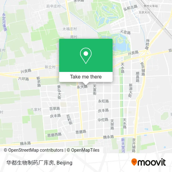华都生物制药厂库房 map