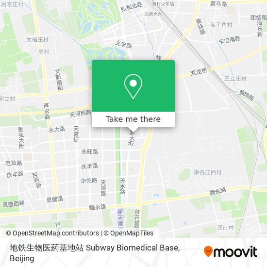 地铁生物医药基地站 Subway Biomedical Base map