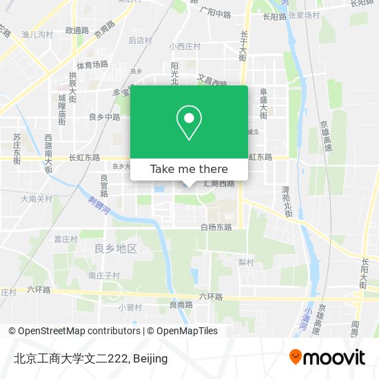 北京工商大学文二222 map
