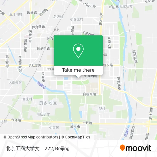 北京工商大学文二222 map