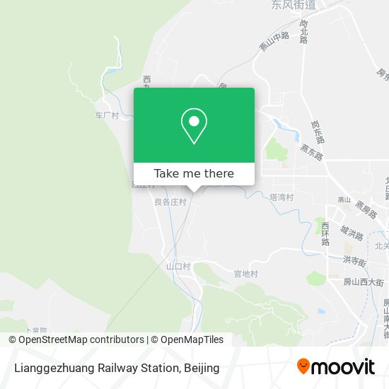 Lianggezhuang Railway Station map