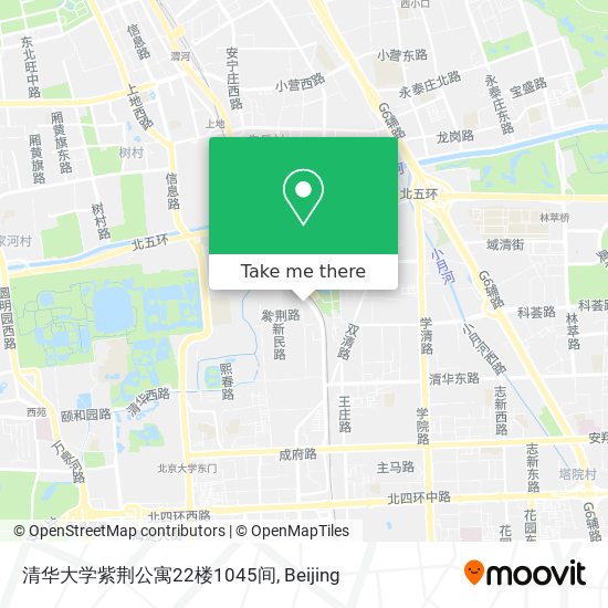 清华大学紫荆公寓22楼1045间 map