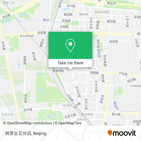 韩景台五分店 map