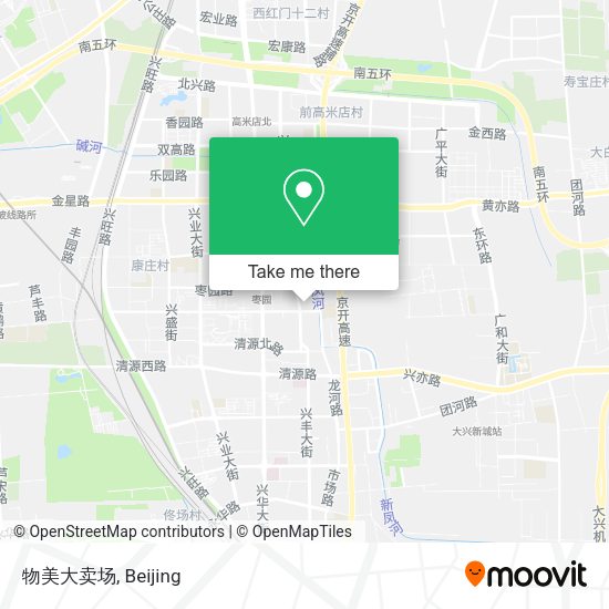 物美大卖场 map