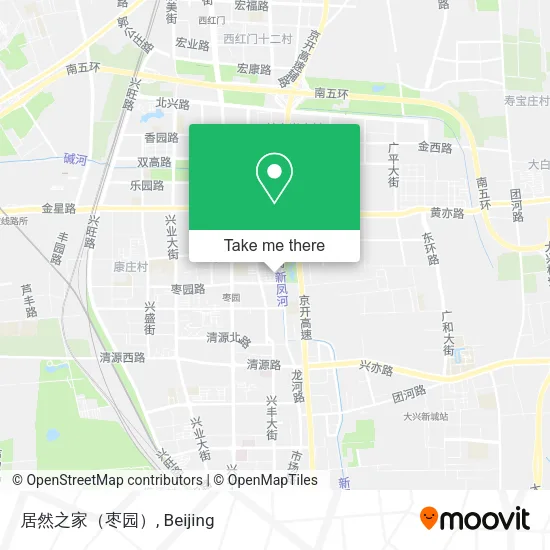 居然之家（枣园） map