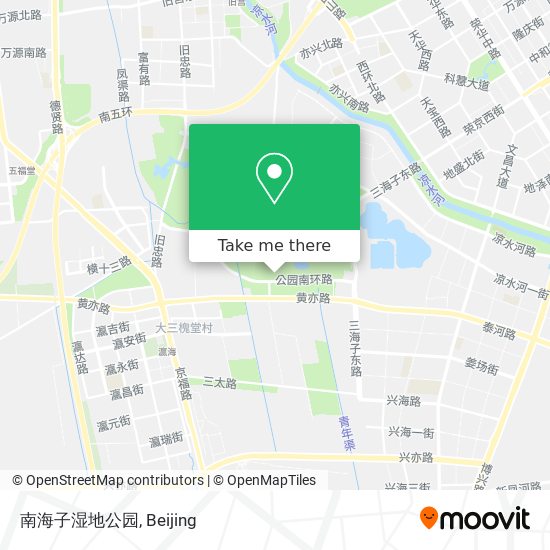 南海子湿地公园 map