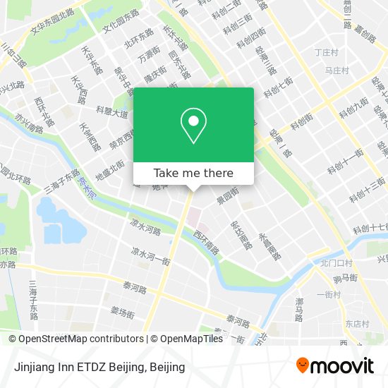 Jinjiang Inn ETDZ Beijing map