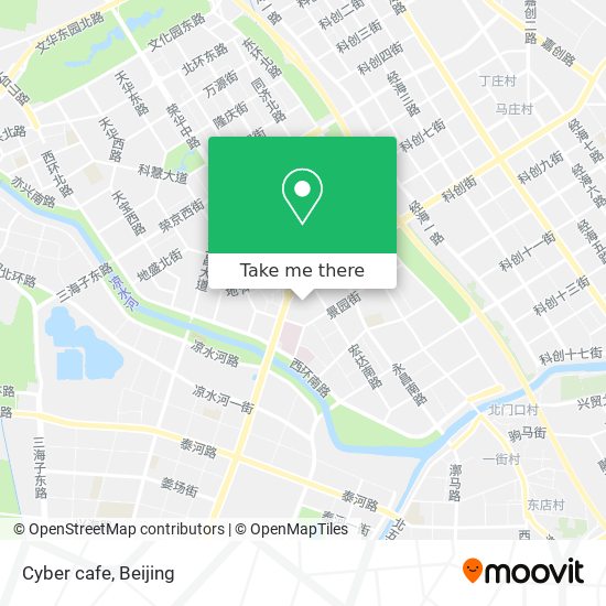 Cyber cafe map
