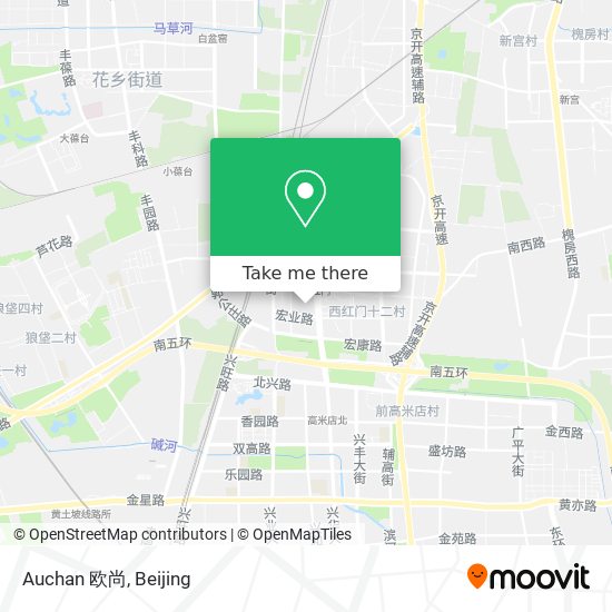 Auchan 欧尚 map