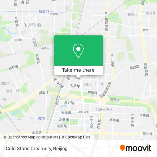 Cold Stone Creamery map