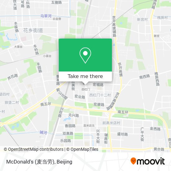 McDonald's (麦当劳) map