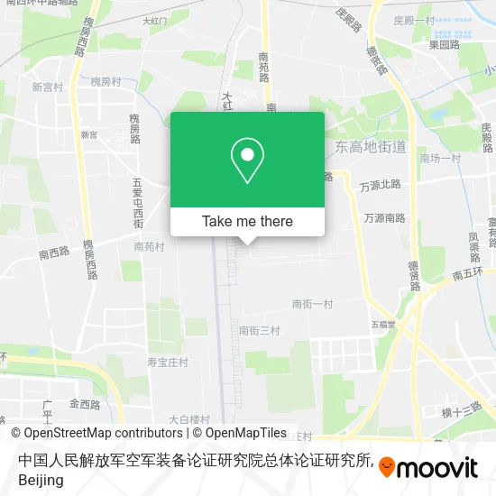 中国人民解放军空军装备论证研究院总体论证研究所 map