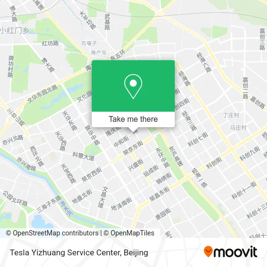 Tesla Yizhuang Service Center map
