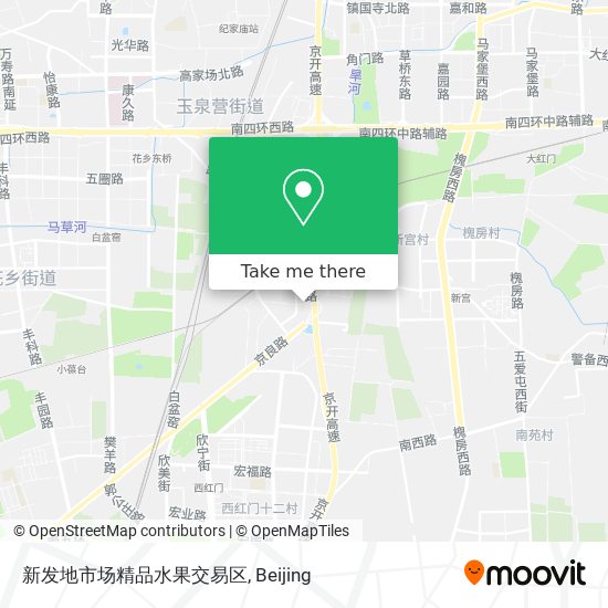 新发地市场精品水果交易区 map