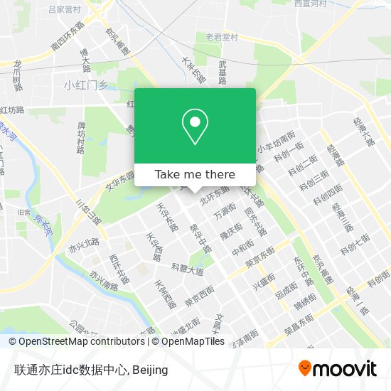 联通亦庄idc数据中心 map