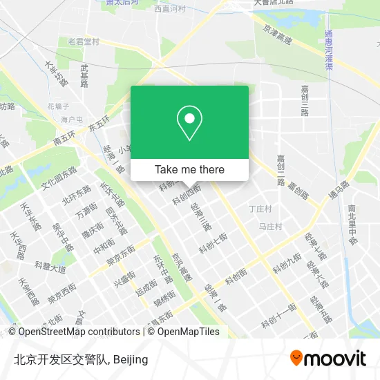 北京开发区交警队 map